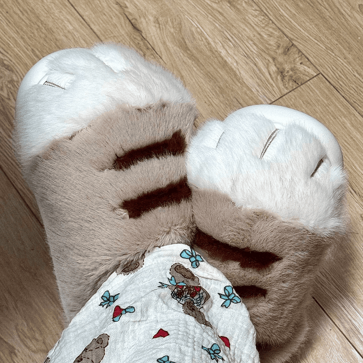 Fluffy Cat Slippers