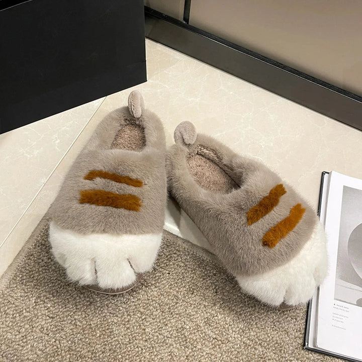 Fluffy Cat Slippers